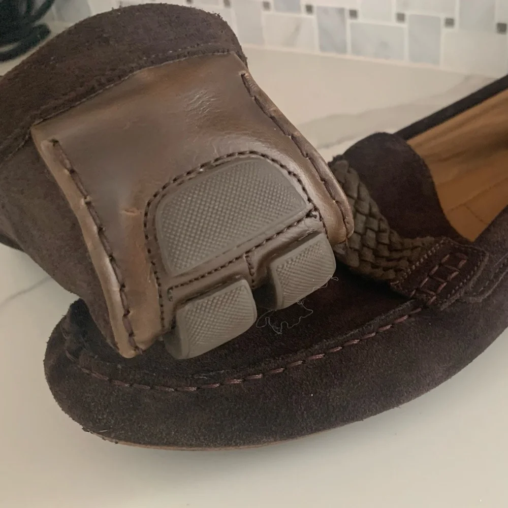 Alfani Men's Dark Brown Suede Slip-Ons